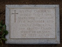 Struma Military Cemetery - Sims, Herbert Ernest